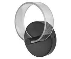 Osram 8W LED sieninis šviestuvas CIRCLE, juodas, 3000/4200/6500K
