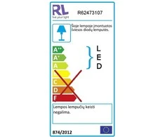 Sieninis šviestuvas Sieninis LED šviestuvas REALITY ROUTE, 3 x 5 W