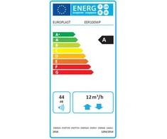 Europlast | Wall Recuperator | EER100WP, DN100 | Baltas