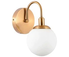 Sieninis šviestuvas G. LUX Ball, 1 x E27, žalvario spalvos