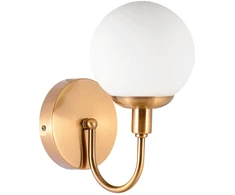 Sieninis šviestuvas G. LUX Ball, 1 x E27, žalvario spalvos