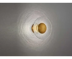 VEN 8,6W LED sieninis šviestuvas GLAMOUR, skaidrus/aukso sp., 2800K, 4241100