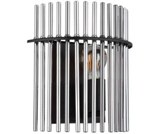Sieninis šviestuvas GLOBO GORLEY, 1 x E27, 60W, metalas/stiklas, juodos sp., 25x26x12,5cm