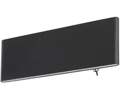 Sieninis šviestuvas Sieninis LED šviestuvas GLOBO Siegfried, 8W, 3000K, 240lm, juodos sp., 22,5 x 8 cm