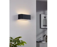 Sieninis šviestuvas Sieninis LED šviestuvas EGLO SANIA 4, 10 W, 1300 lm, 3000 K, juodos sp, 20 x 8 x 9 cm
