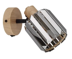 Sieninis šviestuvas Taškinis šviestuvas GLOBO RUN, 1xE14 max 1x40W, dūmų spalvos K5 kristalai, 9x15x16,7cm