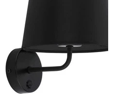 Sieninis šviestuvas TK LIGHTING MAJA Juodas, 1 x E27, max 15W