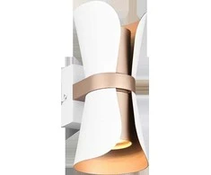 Sieninis šviestuvas TRIO COAT, 2 x GU10, 22 x 10 x 12 cm, baltos/kavos sp.