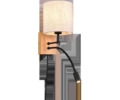 Sieninis šviestuvas TRIO Nilam, 1xE27, max 28W, 1xSMD LED, 3,1W, 3000K, 310lm, ø18 x 30 cm