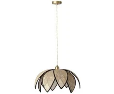 Sieninis šviestuvas RATTAN LOTUS, E27, smėlio sp.