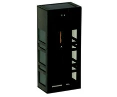 Sien.lauko šviestuvas su saulės bat./įkraun.Oregon Luxform 1x 3.7V/IP33/USB su jutikliu/juodas