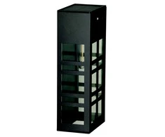 Sien.lauko šviestuvas su saulės bat./įkraun.Oregon Luxform 1x 3.7V/IP33/USB su jutikliu/juodas