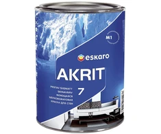 Sienų dažai ESKARO AKRIT 7, šilko matiniai, baltos sp., A bazė, 950 ml