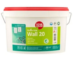 Sienų dažai VIVACOLOR Žalias LINE WALL 20, pusiau matiniai, C bazė, 2,7 l