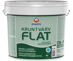 Sienų ir lubų gruntiniai dažai ESKARO FLAT, matiniai, baltos sp., 4,5l