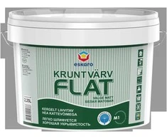 Sienų ir lubų gruntiniai dažai ESKARO FLAT, matiniai, baltos sp., 4,5l
