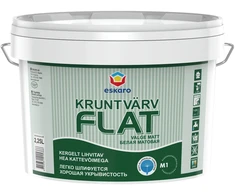Sienų ir lubų gruntiniai dažai ESKARO FLAT, matiniai, baltos sp., 2,25l