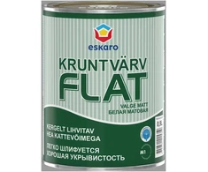 Sienų ir lubų gruntiniai dažai ESKARO OBJEKT, matiniai, baltos sp., 900 ml