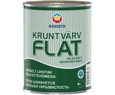 Sienų ir lubų gruntiniai dažai ESKARO OBJEKT, matiniai, baltos sp., 900 ml