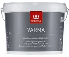Sienų ir lubų gruntiniai dažai TIKKURILA VARMA PRIMER, visiškai matiniai, baltos sp., AP bazė, 9 l