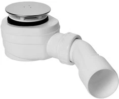 Plastbrno Sifonas dušo EWNN542 Inox Žemas 40/50mm