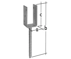 Sijos laikiklis PSU70, 71 x 324 x 120 mm