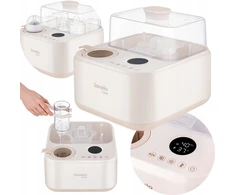 ŠILDYMO STERILIZATORIUS buteliams 4 buteliai Lionelo Steamup džiovinimui