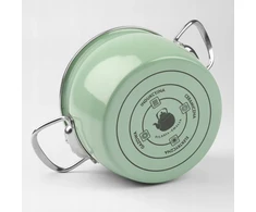 Silesia Emalia Tradicinis emaliuotas puodas MARYNA 5l celadon GAS INDUCTION SILESIA