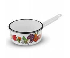 Silesia Emaliuotas puodas su koteliu 1 l, skersmuo 14 cm, Dek.Vegetables Altom 3407