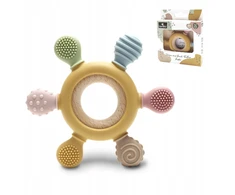 Silikoniniai dantų dantukai Sensory FLOWER Baby 0m+ Lorelli