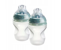 SILIKONINIS BUTELIS Tommee Tippee Closer to Nature Minkštas jausmas, 0m+ 2 vnt.