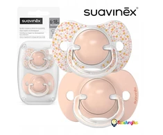 Silikoninis čiulptukas Suavinex SX Pro, 6-18 mėn., Forest Rožinė, 2 vnt.