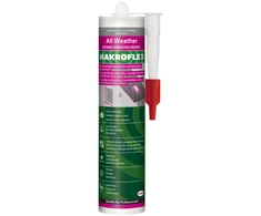 Silikoninis hermetikas MAKROFLEX ALL WEATHER, bespalvis, 280 ml