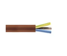 Silikoninis kabelis SIHF, atsparus karsčiui, 180°C, 3x2,5, oranžnės sp, 10m