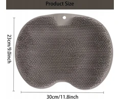 SILIKONINIS PLOTAS 30X23CM PĖDŲ IR NUGAROS MASAŽO ŠVEITIMO ŠEPEČIUI
