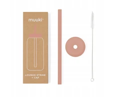 Silikono šiaudų šepečio priedas Muuki Lounge Straw Canyon buteliukui