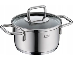 Silit Extra Cook plieno puodas su dangčiu, mažas, 12 cm, 0,7 l, indukcinis