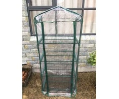 Šiltnamis su 4 lentynomis Mini/plieno rėmas/PVC L69cm W49cm H160cm