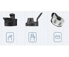 Silver Sharky Termopuodelis kavai ir arbatai, 710ml, nepralaidus termosas automobiliui