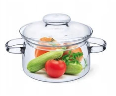 Simax KAIŠMAI ATSPARUS stiklinis puodas su dangteliu NYKO 1,5L