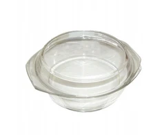 Simax Rutulinio kepimo keptuvė. 2,5l skersmuo 21cm v. 11,5cm 6176/6186 stiklas su dangteliu