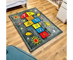 Sindbad GRUBY MIĘKKI DYWAN 120x160 DLA DZIECKA KLASY PILKA