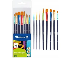 Sintetinių teptukų rinkinys Pelikan, 8 vnt.