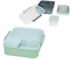 Sistema Lunch konteineris 1,65l bez BPA Śniadaniówka su przegródkami indas na sos