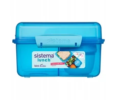 Sistema mokyklinių priešpiečių dėžutė, kubas su indeliu, 2000 ml pietūs