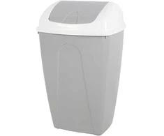 Bikuvalt Šiukšliadėžė plastikinė 50 l 33,5x43x69 cm pilkos spalvos Urban Living 34352
