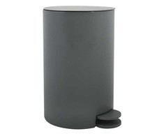 Šiukšlių dėžė MSV OSAKI, su pedalu, pilkos sp., 3 l