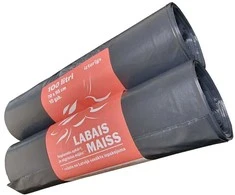 Labais Maiss Šiukšlių maišai 33 mikronai 70x95cm/100L/10vnt. juodi