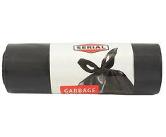 Šiukšlių maišai, dvisluoksniai, žalios-juodos sp., 55 mikr., 100 l, 5 vnt.