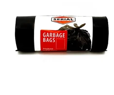 Šiukšlių maišai HDPE, juodos sp., 7 mikr., 60 l, 25 vnt.